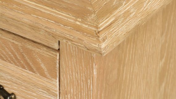 miniaturka Drewniana Komoda Francuska Gięte Nogi Metalowe Uchwyty – Venezia Oak