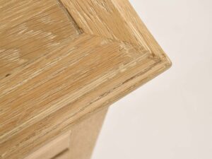 miniaturka Drewniana Komoda Francuska Gięte Nogi Metalowe Uchwyty – Venezia Oak