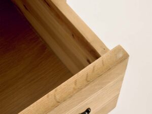 miniaturka Drewniana Komoda Francuska Gięte Nogi Metalowe Uchwyty – Venezia Oak