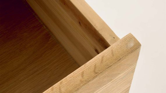 miniaturka Drewniana Komoda Francuska Gięte Nogi Metalowe Uchwyty – Venezia Oak