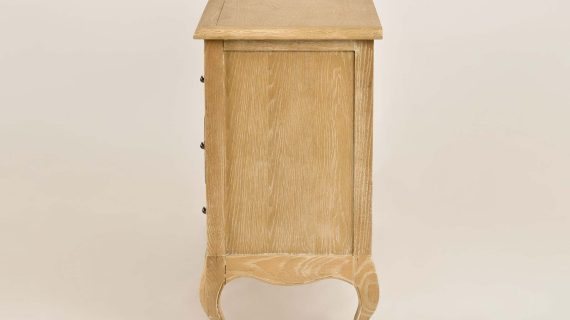 miniaturka Drewniana Komoda Francuska Gięte Nogi Metalowe Uchwyty – Venezia Oak