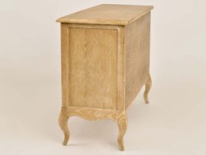 miniaturka Drewniana Komoda Francuska Gięte Nogi Metalowe Uchwyty – Venezia Oak