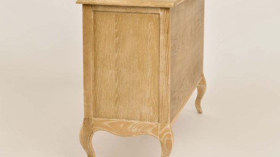 miniaturka Drewniana Komoda Francuska Gięte Nogi Metalowe Uchwyty – Venezia Oak