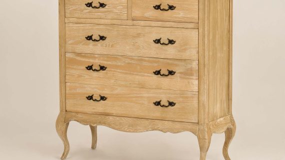 miniaturka Francuska Komoda Gięte Nogi Szczotkowana Powierzchnia – Venezia Oak