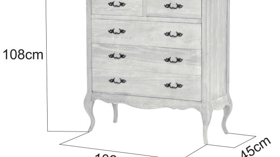 miniaturka Francuska Komoda Gięte Nogi Szczotkowana Powierzchnia – Venezia Oak