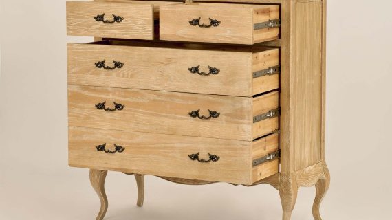 miniaturka Francuska Komoda Gięte Nogi Szczotkowana Powierzchnia – Venezia Oak