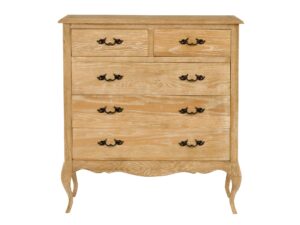 Francuska Komoda Gięte Nogi Szczotkowana Powierzchnia – Venezia Oak
