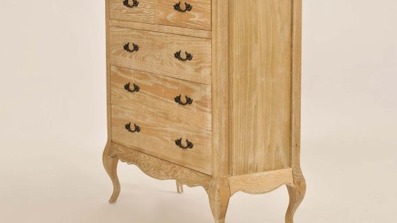 miniaturka Francuska Komoda Gięte Nogi Szczotkowana Powierzchnia – Venezia Oak