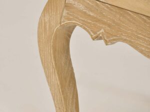 miniaturka Francuska Szafka Nocna Gięte Nogi Metalowe Uchwyty – Venezia Oak