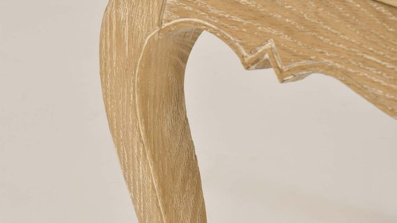 miniaturka Francuska Szafka Nocna Gięte Nogi Metalowe Uchwyty – Venezia Oak