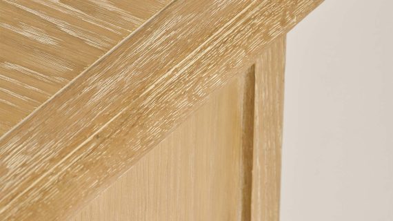 miniaturka Francuska Szafka Nocna Gięte Nogi Metalowe Uchwyty – Venezia Oak