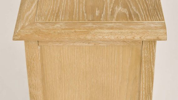 miniaturka Francuska Szafka Nocna Gięte Nogi Metalowe Uchwyty – Venezia Oak