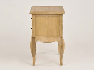 miniaturka Francuska Szafka Nocna Gięte Nogi Metalowe Uchwyty – Venezia Oak