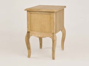 miniaturka Francuska Szafka Nocna Gięte Nogi Metalowe Uchwyty – Venezia Oak