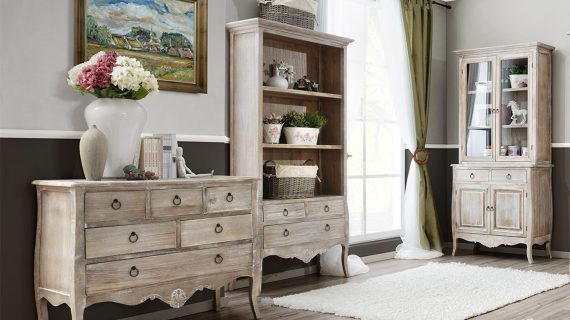 miniaturka Regał jasnobrązowy w stylu prowansalskim – Viva