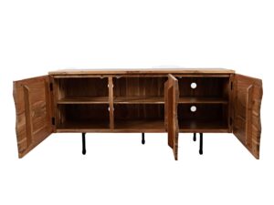 miniaturka Akacjowa Komoda Parametryczne Fronty Żelazne Nogi – Avola