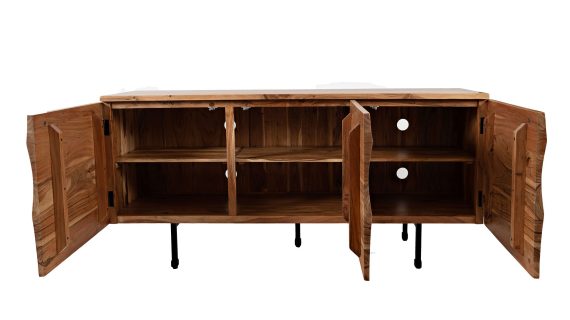 miniaturka Akacjowa Komoda Parametryczne Fronty Żelazne Nogi – Avola