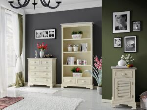 miniaturka Stół 160 cm prowansalski z malowanym blatem i przetarciami – Cielo