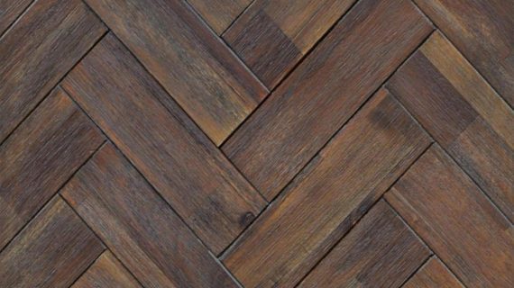 miniaturka Łóżko retro 140 cm z dekoracyjną intarsją w jodełkę – Willowbrook