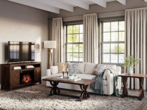 miniaturka Klasyczny Stolik Drewniany Intarsja w Jodełkę – Avola