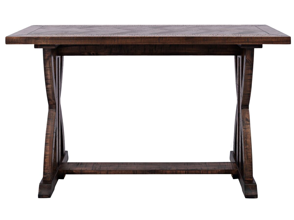 Klasyczna Konsola Drewniana Intarsja w Jodełkę – Avola