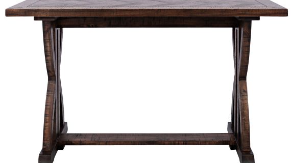 Klasyczna Konsola Drewniana Intarsja w Jodełkę – Avola