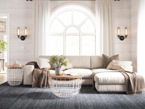 miniaturka Zestaw Białych Stolików Metalowa Podstawa Koło – Avola