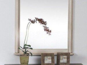 miniaturka Lustro prowansalskie z kremową frezowaną ramą – Garda