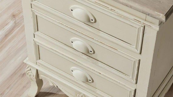 miniaturka Szafka nocna z jasnobrązowym blatem w stylu prowansalskim – Sorrento