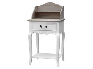 Komoda z rzeźbieniami i efektem przetarcia – Sorrento White