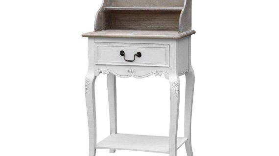 Komoda z rzeźbieniami i efektem przetarcia – Sorrento White