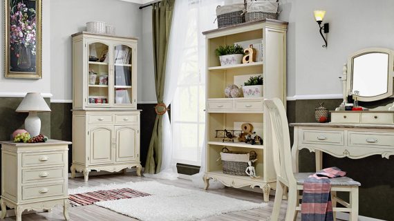 miniaturka Prowansalska szafka z jasnobrązowym blatem – Sorrento