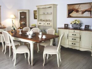 miniaturka Komoda z litego drewna z miodowym blatem w stylu prowansalskim – Verona