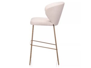 miniaturka Ergonomiczne krzesło tapicerowane metalowe nogi Loma 4