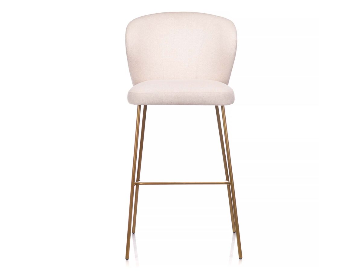 Ergonomiczne krzesło tapicerowane metalowe nogi Loma 4