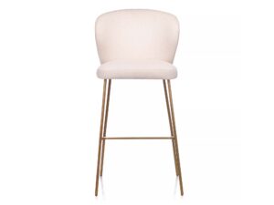 Ergonomiczne krzesło tapicerowane metalowe nogi Loma 4