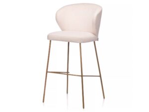 miniaturka Ergonomiczne krzesło tapicerowane metalowe nogi Loma 4