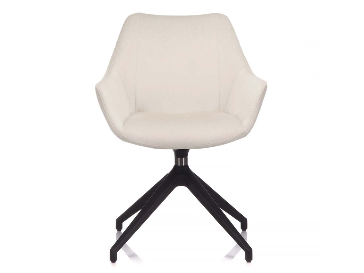 Nowoczesny fotel tapicerowany z aluminium Erin