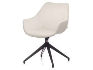 miniaturka Nowoczesny fotel tapicerowany z aluminium Erin