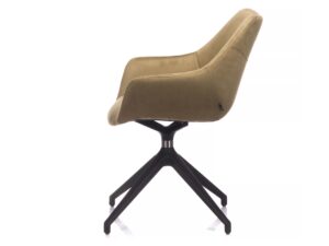 miniaturka Nowoczesny fotel tapicerowany z aluminium Erin