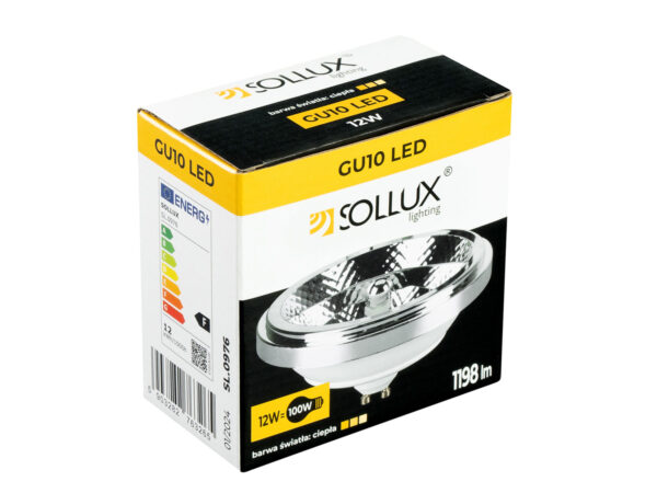 Żarówka LED GU10 Sollux 12W w opakowaniu