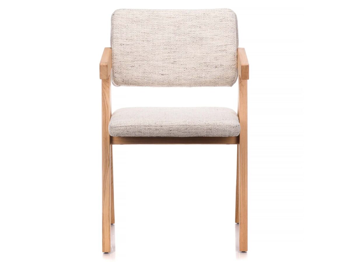 Tapicerowane krzesło dębowe nowoczesne Tesla