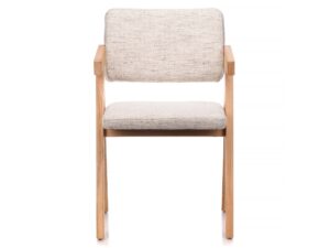 Tapicerowane krzesło dębowe nowoczesne Tesla