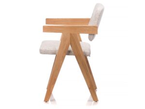 miniaturka Tapicerowane krzesło dębowe nowoczesne Tesla