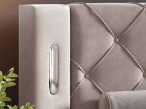 miniaturka Łóżko regulowane elektrycznie pikowane Skin