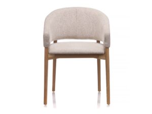 Krzesło skandynawskie tapicerowane drewniane Sabrina