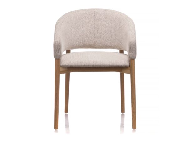 Krzesło skandynawskie tapicerowane drewniane Sabrina