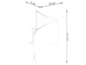 miniaturka Kinkiet TALAR biały nowoczesny