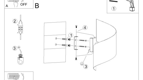 miniaturka Kinkiet TALAR biały nowoczesny
