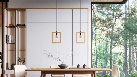 miniaturka Lampa wisząca ARVIO z naturalnego drewna skandynawska